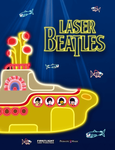 A logo with Laser Beatles writing.