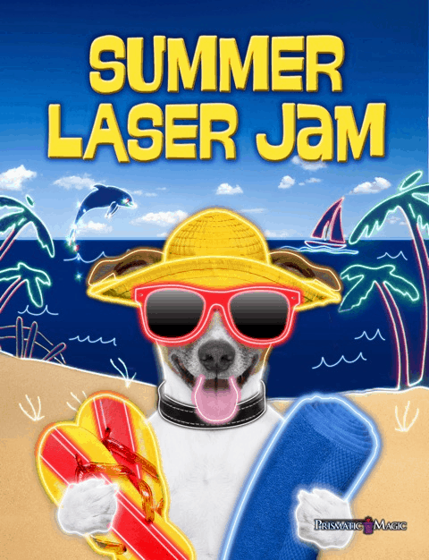 Logo with Summer Laser Jam writing