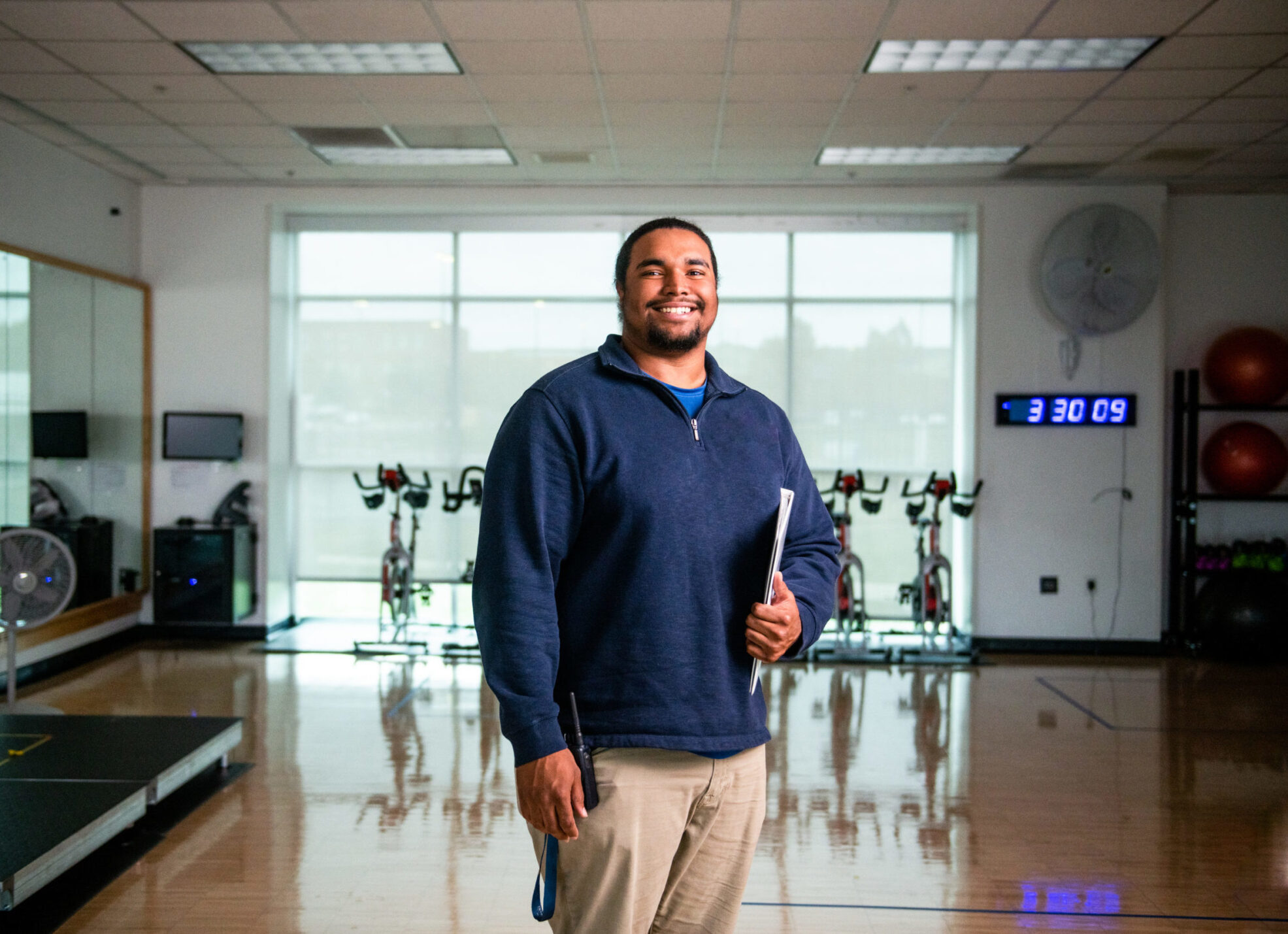 ETAMU Sport and Recreation Management student smiling at the camera.