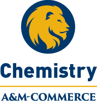 Unit logo for department one-line with lion in the center example for light background.