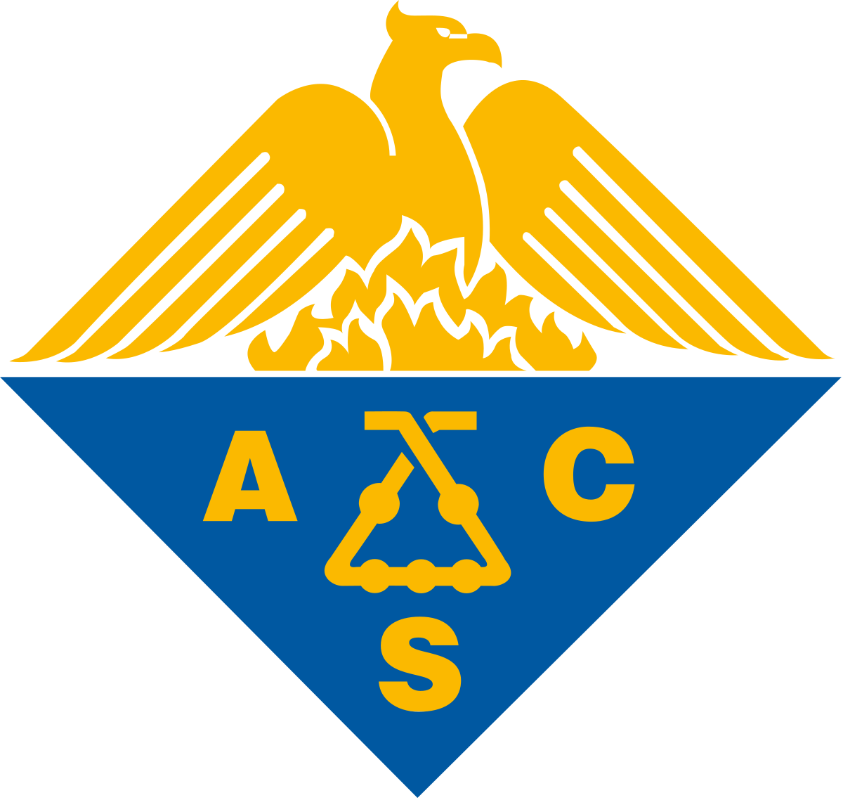American Chemical Society Logo featuring a gold phoenix over the letters ACS.