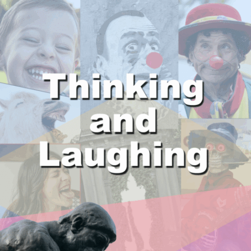 Book cover for Thinking and Laughing: Collected Philosophical Essays by Giorgio Baruchello