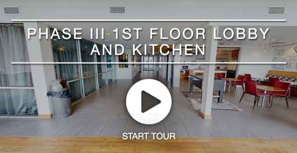 Phase III 1st Floor Lobby and Kitchen &ndash; virtual tour