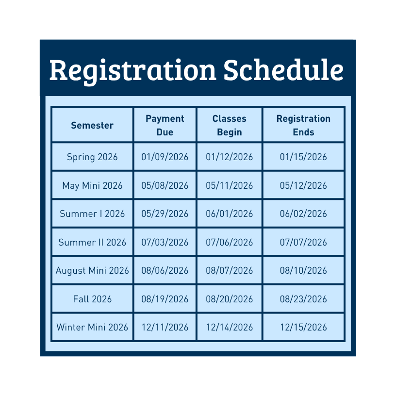 Registration Schedule