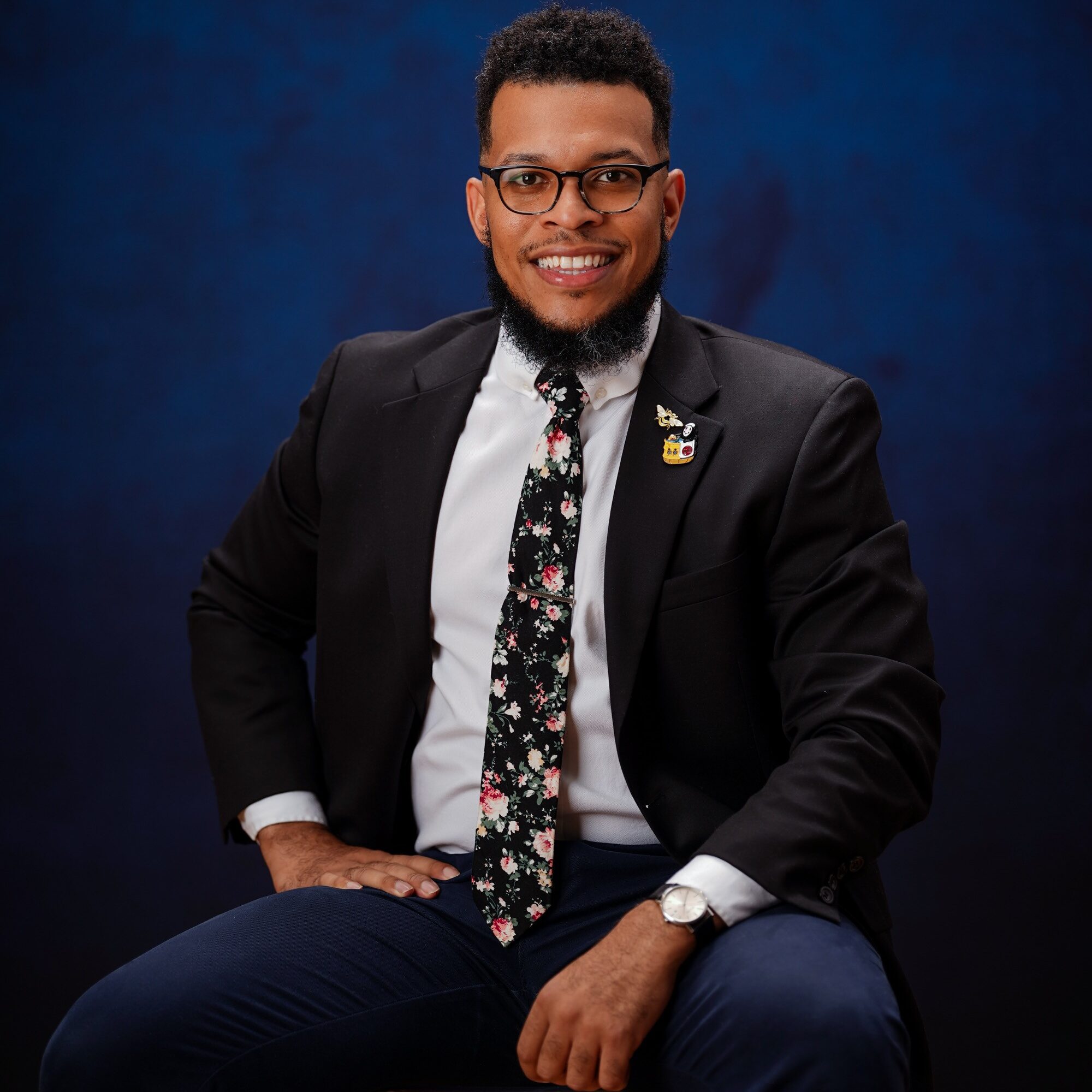 Eddie Moore II smiling