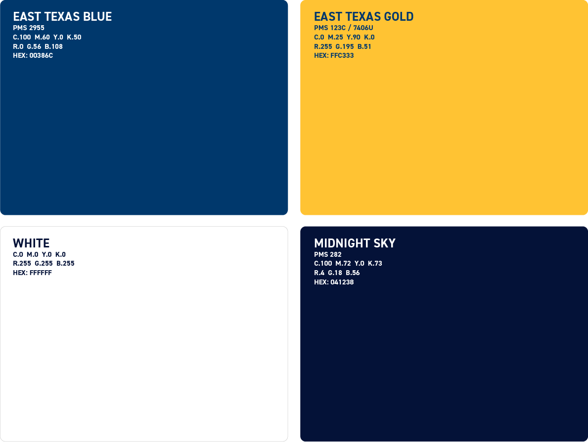 ETAMU Primary Color Palette